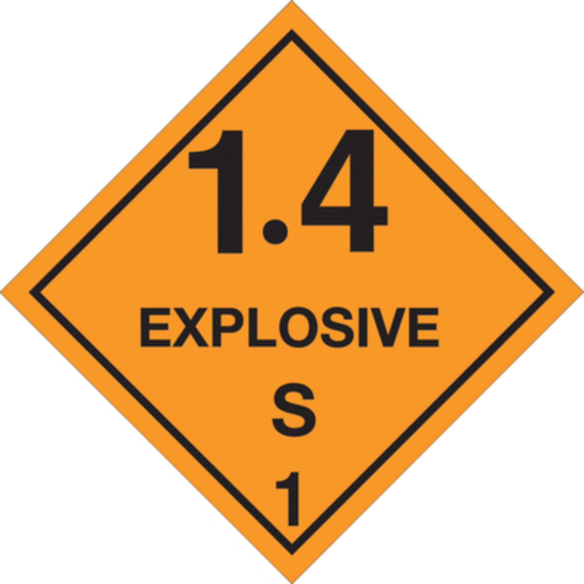 4 x 4in. - "1.4 - Explo - S 1in. Label 500/CS, Model# DL5091